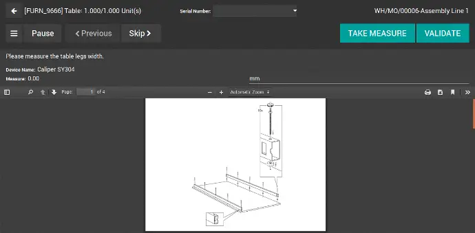 Вимірювання деталей у Odoo Manufacturing