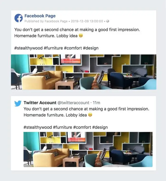 Публікація постів у Facebook і Twitter через Odoo — управління соціальними мережами